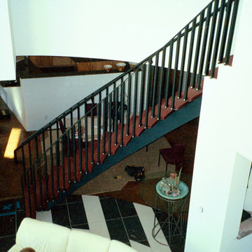 Powder Coated Steel Stair Unit