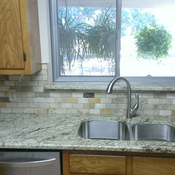 KITCHEN - Backsplash - Multi-color 2" x 4" Travertine