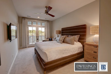 Example of a beach style bedroom design in Grand Rapids