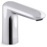 Kohler - Kohler Kumin Touchless Faucet With Kinesis Sensor Tech - Defined by contemporary curves, the Kumin faucet brings elegant residential design to commercial bathrooms. Kinesis technology features a concealed sensor inside the spout for highly accurate, consistent activation and a sleek look. Valving is located below the deck, creating a smaller footprint with a clean, design-forward aesthetic.