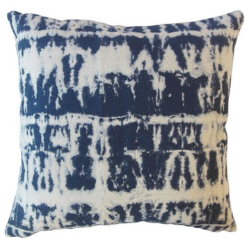 The Pillow Collection Blue Seabury Throw Pillow Cover, 24"x24"