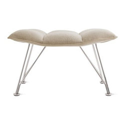 Knoll - Jehs+Laub Ottoman, Wire Base Fabric - Products