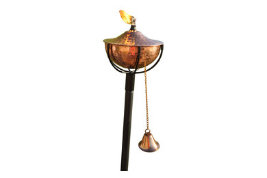 Maui Grande Garden Torch Hammered Copper, Set of Two