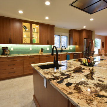 Colorful Southwest Inspired Kitchen, Baths and New Pool Room Addition