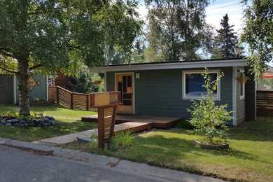 Mid-century modern exterior home photo in Other