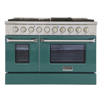 green coloured gas cookers