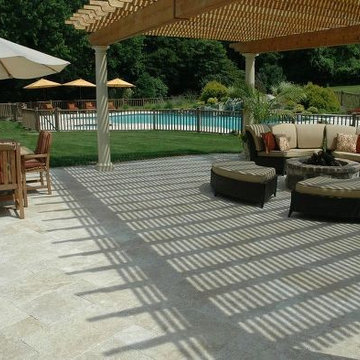 Travertine Patio and Pool Surround (Long Island/NY):