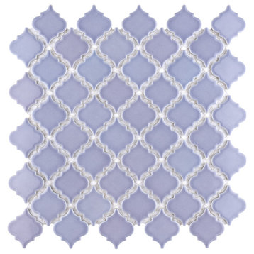 Hudson Tangier Porcelain Mosaic Floor and Wall Tile, Lavender
