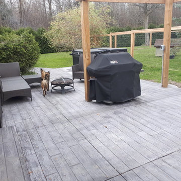 Stamped Concrete Patio Barn Board Stam,p
