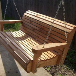 Contoured Cedar Classic Swing - Patio Furniture And Outdoor Furniture