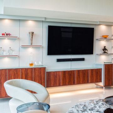 Modern Wood Entertainment Center