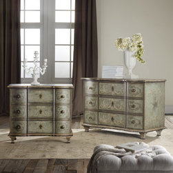MH -Painted & Decorated Three Drawer Commode - Products