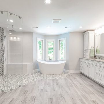 Great Inspiration Ideas from a new Master Bathroom Remodel in Northern VA