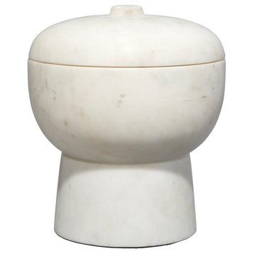 Bennett Marble Large Storage Bowl With Lid