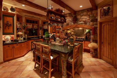 Kitchen - rustic kitchen idea in Salt Lake City