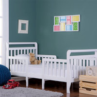 Dream On Me Emma 3 in 1 Convertible Toddler Bed, White