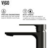 Vigo VG01043 Davidson 1.2 GPM 1 Hole Bathroom Faucet - Matte Black