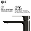 VIGO Davidson Single Hole Bathroom Faucet, Matte Black