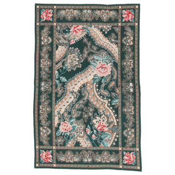 Oriental Kilim Soozani 8'6"x5'7" Hand Woven Rug