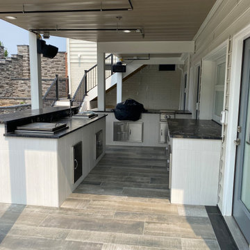 Basement, deck and outdoor kitchen in Ellicott City