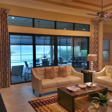 Contemporary Living Room Treatments