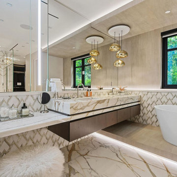 Make Marble Pop With Complementary Paint, Bathroom Remodel in San Jose, CA