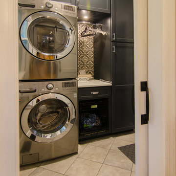 Laundry Room with pet sleeping quarters