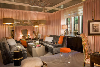 Inspiration for a contemporary living room remodel in Los Angeles