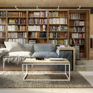 Nội thất căn hộ Penthouse phong cách Scandinavian