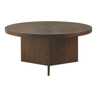 Modern Coffee Table, Tripod Base & Starburst Patterned Round Top ...