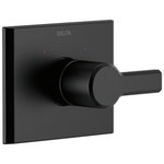 Delta - Delta Pivotal Monitor 14 Series Valve Only Trim, Matte Black, T14099-BL - The confident slant of the Pivotal Bath Collection makes it a striking addition to a bathroom�s contemporary geometry for a look that makes a statement. Delta pressure-balance valves use Monitor Technology to protect you and your family from sudden temperature changes. Matte Black makes a statement in your space, cultivating a sophisticated air and coordinating flawlessly with most other fixtures and accents. With bright tones, Matte Black is undeniably modern with a strong contrast, but it can complement traditional or transitional spaces just as well when paired against warm nuetrals for a rustic feel akin to cast iron. Available in multiple finishes.