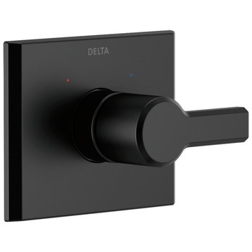 Delta Pivotal Monitor 14 Series Valve Only Trim, Matte Black, T14099-BL