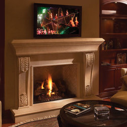 Durham Stone Fireplace Mantels - Indoor Fireplaces