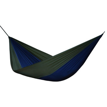 Parachute Hammock, Navy and Olive, Double
