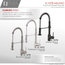 Single-Handle Pull-Down Sprayer Kitchen Faucet with Spring Design