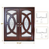 Forever Doors, Exterior Front Entry Composite Door AR06A, 72"x80", Right H