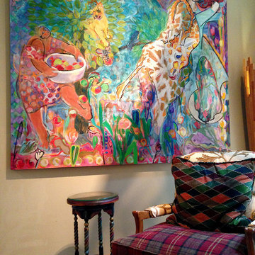 Joyce Garner painting install