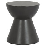 Sunset West - GRC Round End Table, Dark Gray - Complete your setting with a unique end table in our lightweight glass fiber reinforced concrete end tables. Featuring alluring silhouettes, these accent tables add interest to any space, indoors or out.