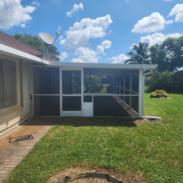 Exterior Aluminum Screen Room and Roof System