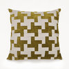 Houndstooth Lime Pillow