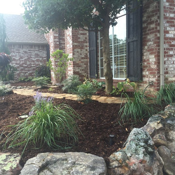 Front yard Flowerbed Makeover AFTER