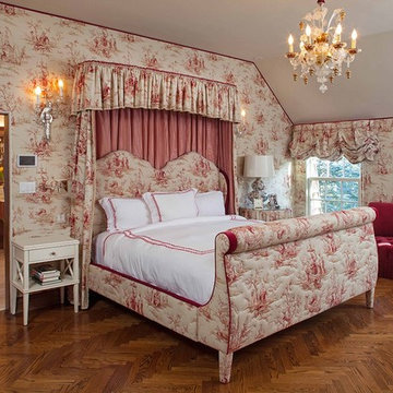 Red Toile Bedroom