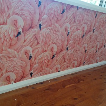 Pink Flamingoes wallpaper