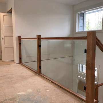 Frameless Railing with black heavy duty clamp