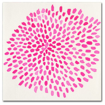 Fernanda Franco 'Pink Burst' Canvas Art, 14" x 14"