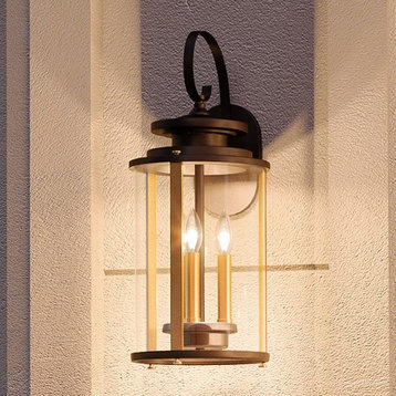 Luxury Rustic Outdoor Wall Light, Plymouth Series, Olde Bronze