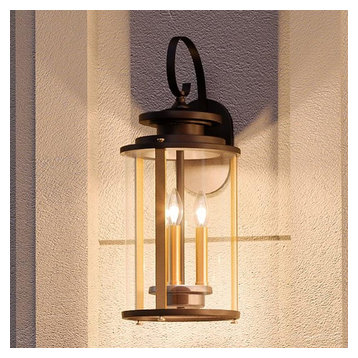 Luxury Rustic Outdoor Wall Light, Plymouth Series, Olde Bronze