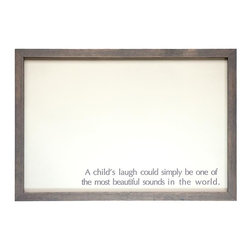 Child's Laugh Quote Magnet Board - Picture Frames