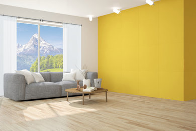 Minimalist living room photo in Los Angeles