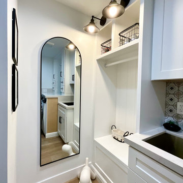 High Contrast laundry room